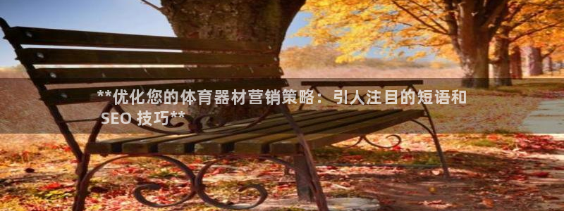 耀世登场一样的词：**优化您的体育器材营销策略：引人